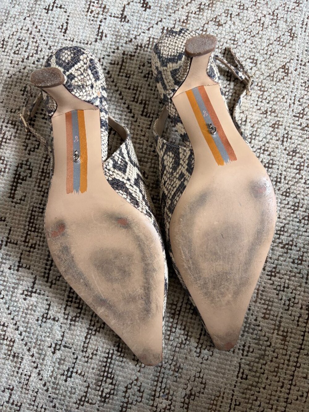 Sam Edelman Bianka Sling Back Pump - Snake - Picture 2 of 5
